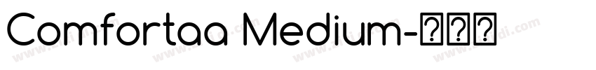 Comfortaa Medium字体转换